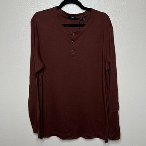 Theory men’s Henley long sleeve shirt NWT